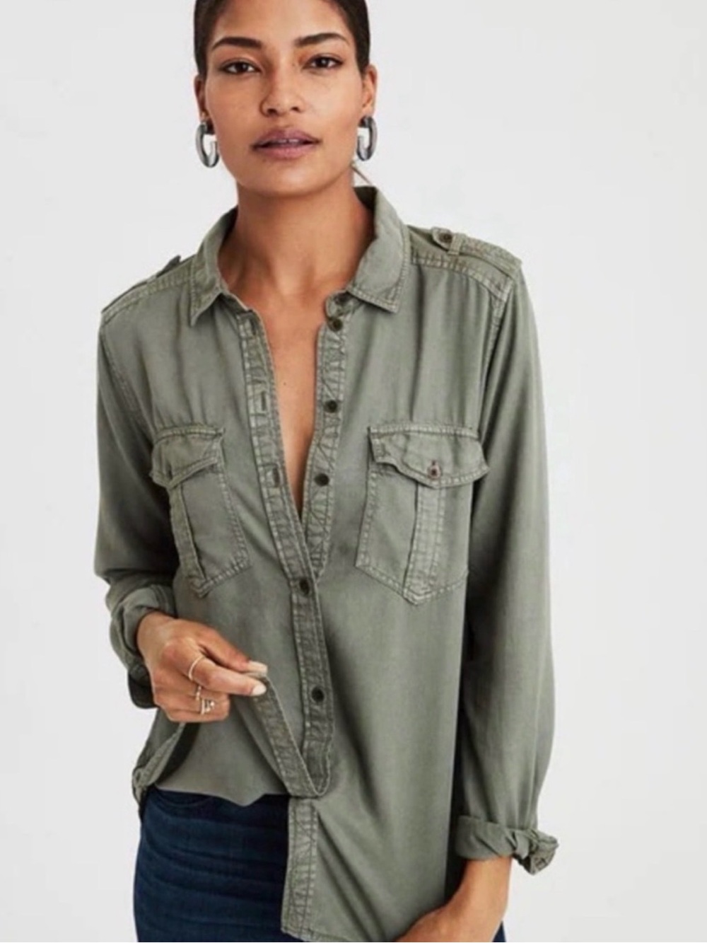American Eagle Boyfriend Fit Shirt